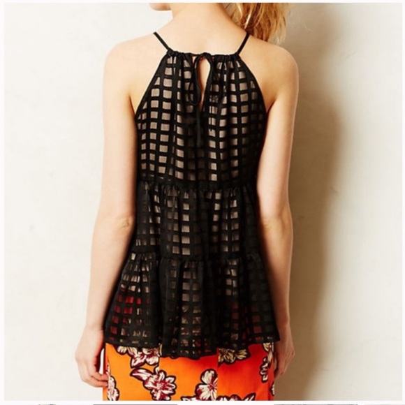 HD In Paris Anthropologie Swingpane Blouse - Picture 2 of 3